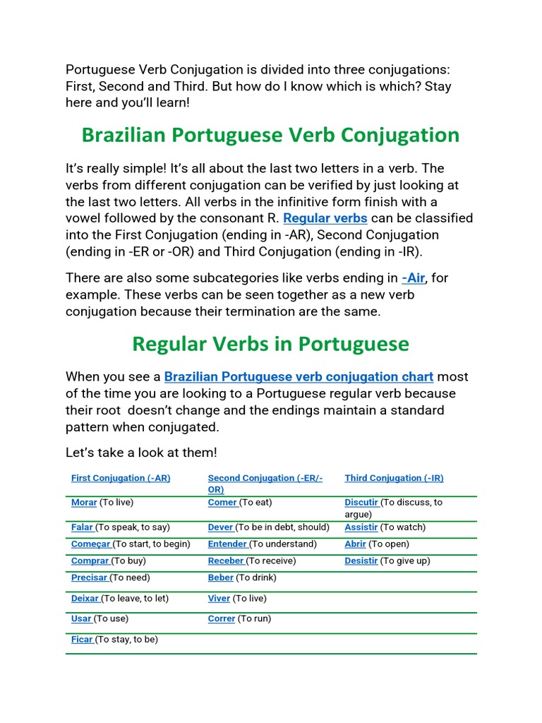 Verbos Reg e Irreg Ing | PDF | Languages Of Europe | Syntax