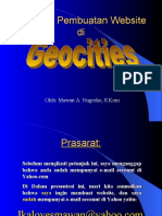 Petunjuk Pembuatan Website Gratis Di Geocities