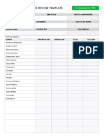 IC Simple Performance Review Template 10796 - PDF