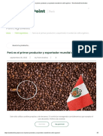 Perú es el primer productor y exportador mundial de café orgánico - Point AndinaPoint Andina