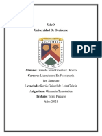 Texto Paralelo de Gimnasia Terapeutica Gerardo González.