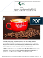 Producción Peruana de Café Alcanzó Las 234.200 Toneladas en 2022, Mostrando Una Caída de 14% - Junta Nacional Del Café