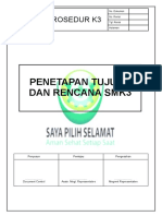 Prosedur Penetapan Tujuan Dan Rencana SMK3