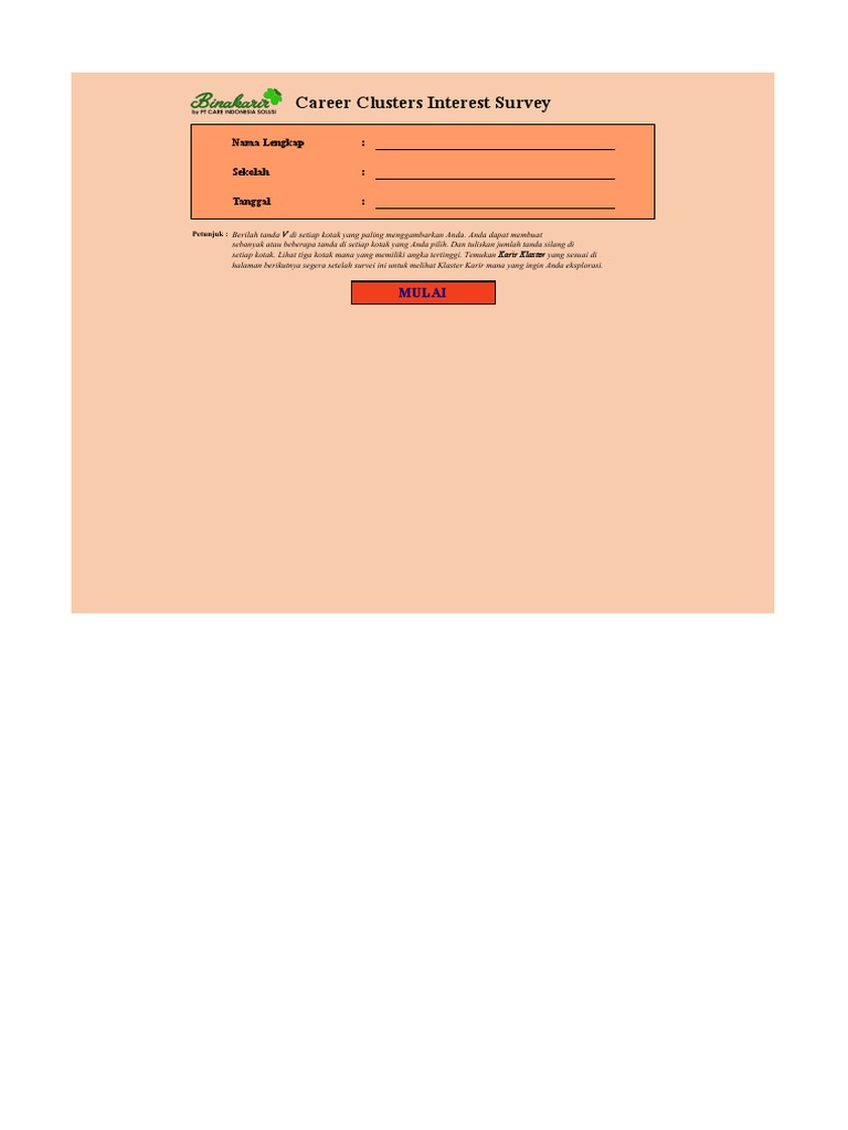 Student Interest Survey V1.3 PDF
