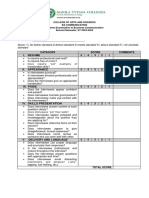 Mock Interview Rubric