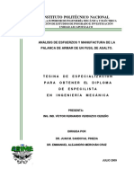 Análisis de Esfuerzos y Manufactura de Un Fusil de Asalto