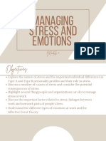 Managing Stress and Emotions