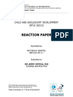 Mortel, Reyven - Reaction Paper
