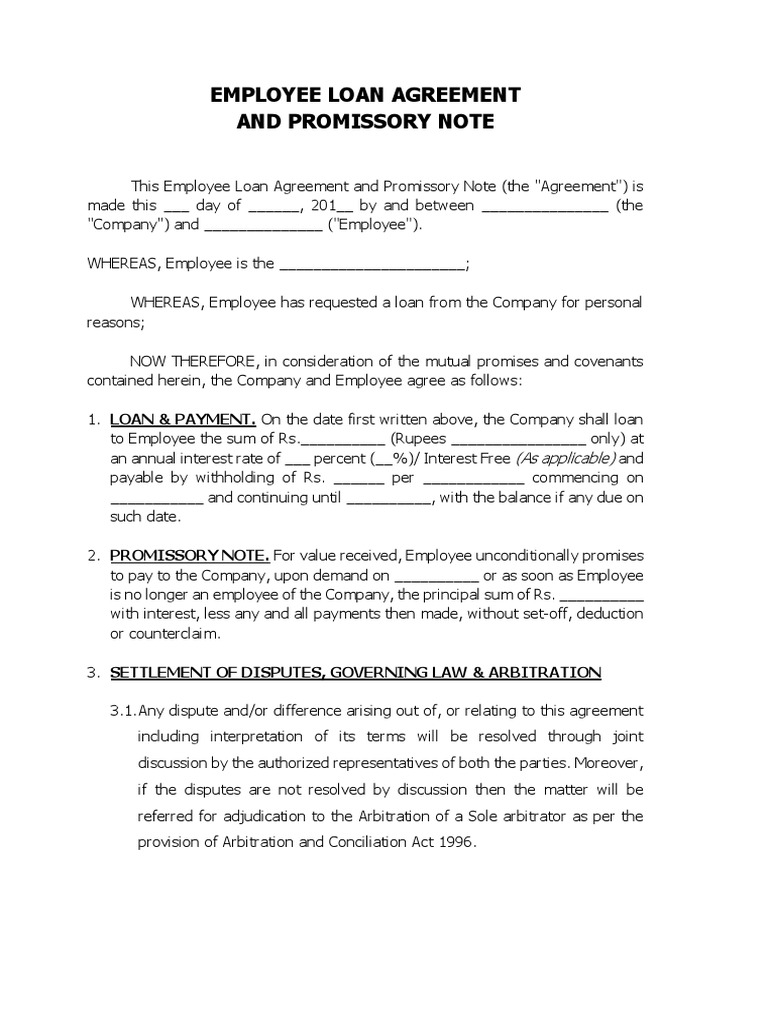 Employee Loan Pdf