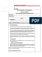 Anexo 15 - Cedula de Desarrollo de Procedimientos