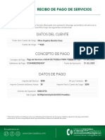 Recibo de Pago de Servicio