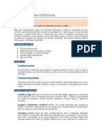 6.2.-Materiales Cerámicos: Son Elementos Fabricados A Partir de Materiales Terrosos Cocidos