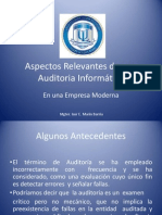 Aspectos Relevantes de Una Auditoria Informática