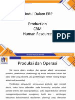 Modul Dalam ERP Production CRM Human Resource