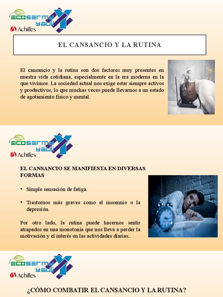 El Cansancio y La Rutina | PDF | Estrés (biología) | Motivación