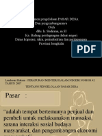 Manajemen Pasar Desa