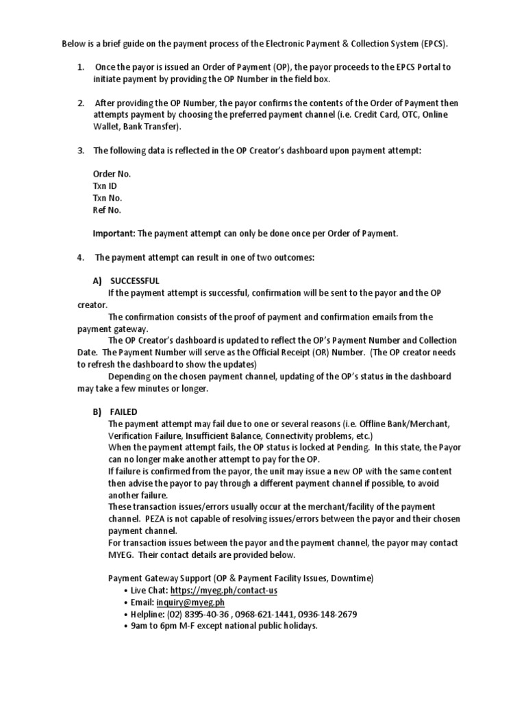 Payment Process Sample