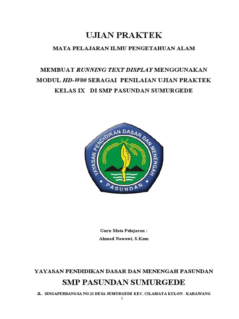 Uprak IPA Kelas 9 2023 | PDF