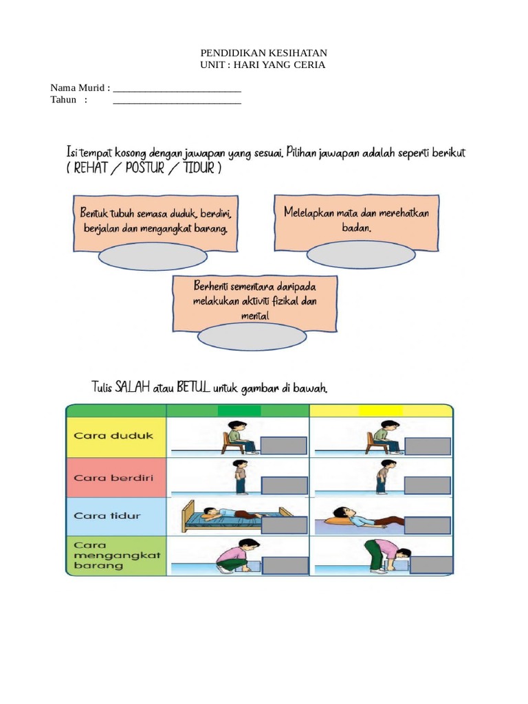 PK Tahun 2 | PDF