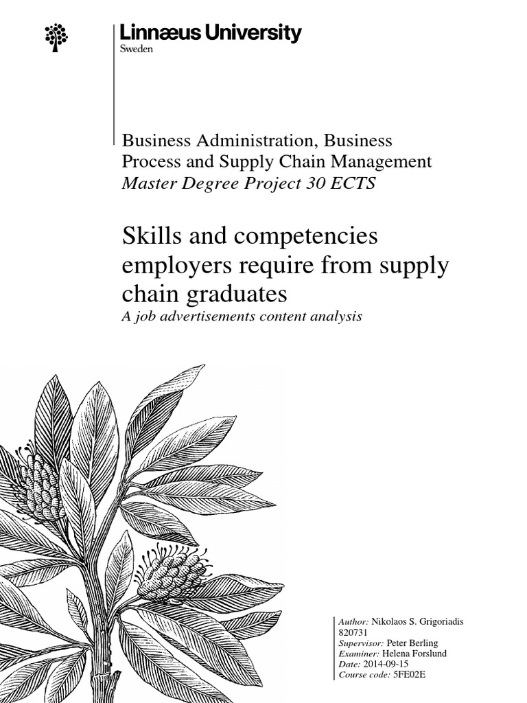 Scm skills pdf