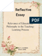 Relevance of Educational Philosophy To The Teaching-Learning Process