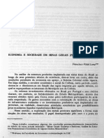 LUNA, F. V. Economia e sociedade em Minas Gerais, período colonal (1982) (1)