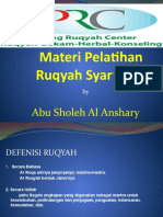 Materi Pelatihan Ruqyah Syar'Iyyah