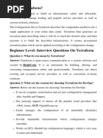 Terraform Questions