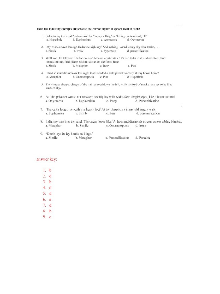 English Worksheets PDF