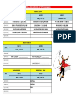 Jadwal Badminton Fix