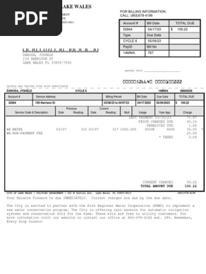 Water Bill