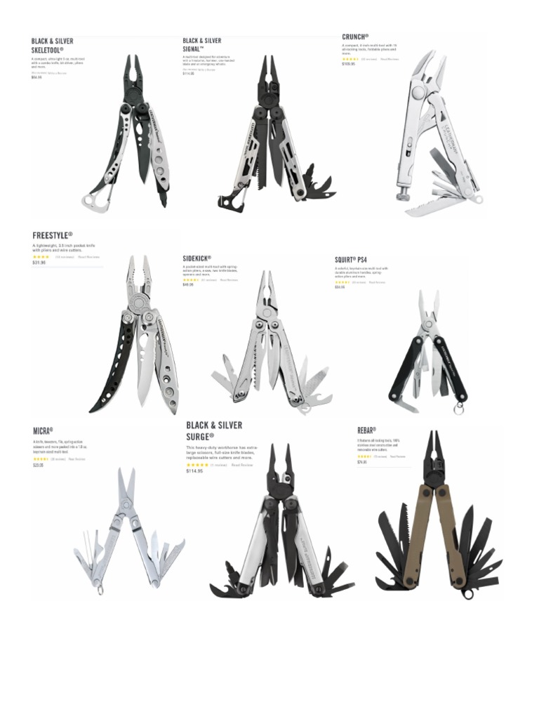 Leatherman Tools PDF