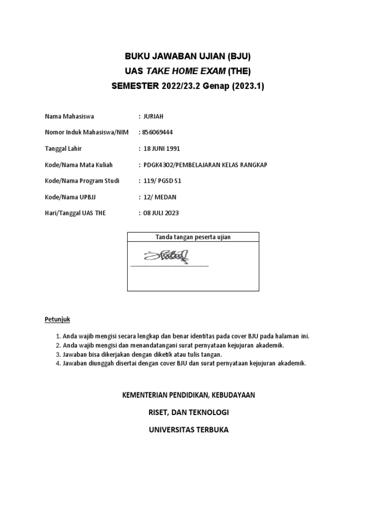 BJU MASTER Pembelajaran Kelas Rangkap JURIAH 856069444 | PDF