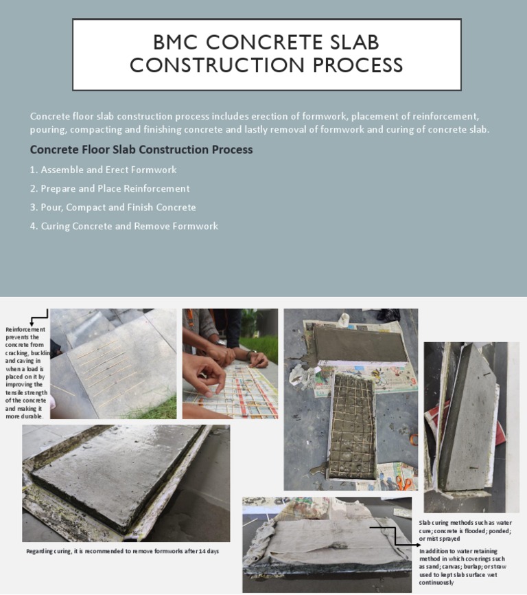 BMC Concrete Slab Construction Steps | PDF