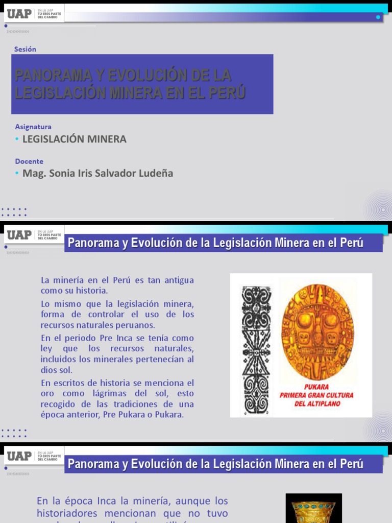 Evolucion de La Legislacion Minera | PDF | Minería | Perú
