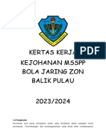 Kertas Kerja Pertandingan Bola Jaring MSSPP Zon Balik Pulau Pulau Pinang 20222023