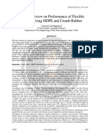 A Critical Review On Performance of Flexible Pavement Using HDPE and Crumb Rubber Ijariie12781