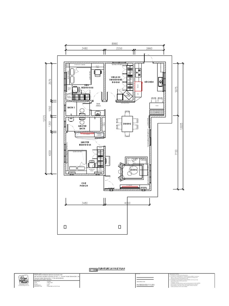 1 Furniture Layout Plan PDF Consumer Goods Manufactured Goods