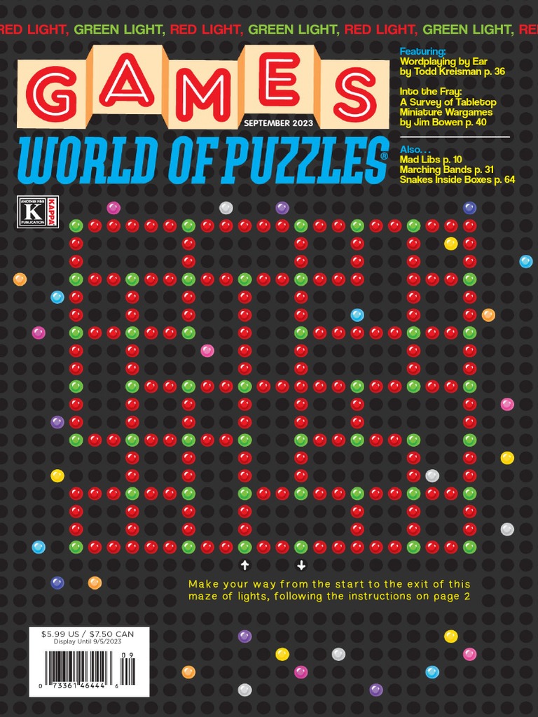 Games World of Puzzles September 2023