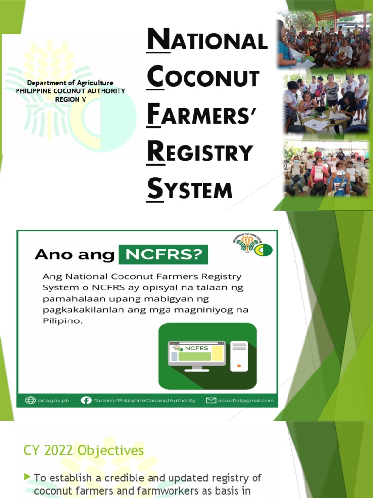 NCFRS Registration Guidelines 2022 | PDF | Farmer | Identity Document