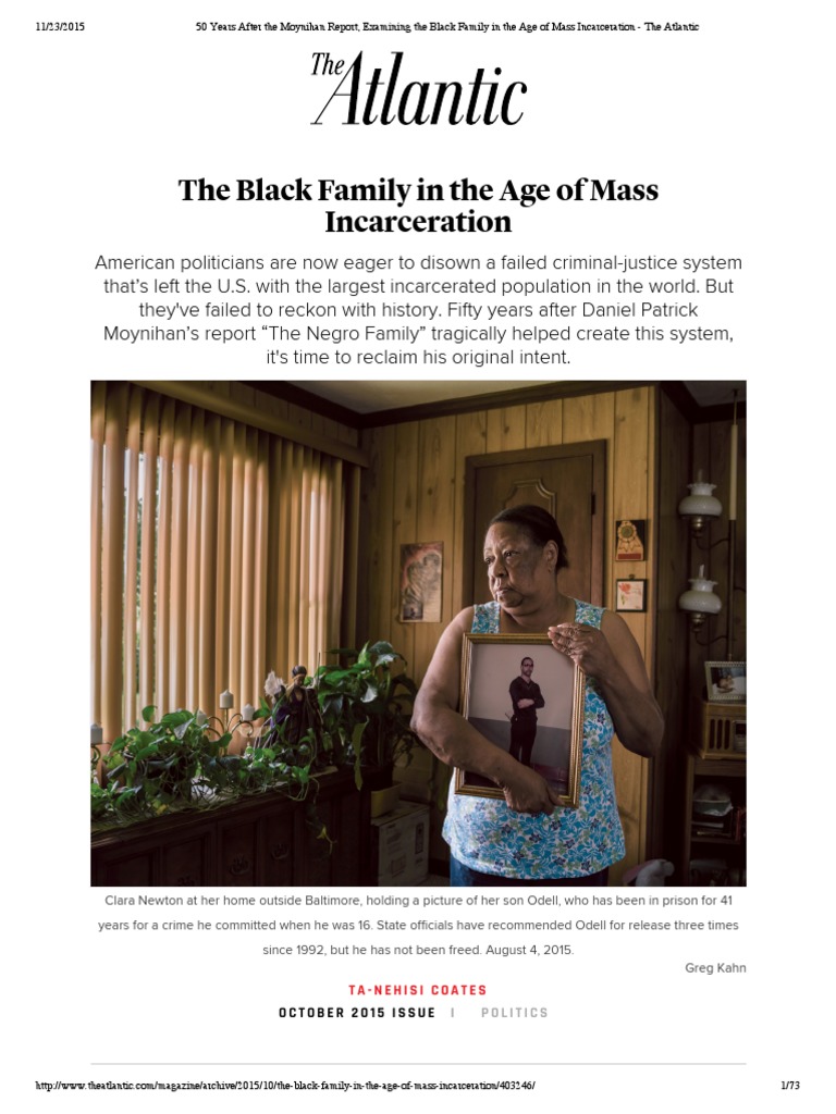 Coates-The Black Family in The Age of Mass Incarceration | PDF ...
