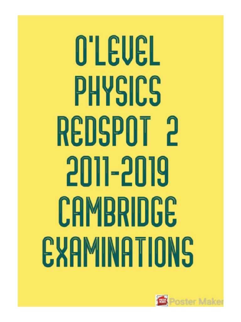 When Will Igcse Physics Syllabus
