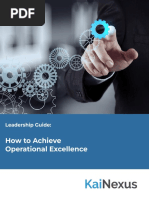 Leadership Guide - How To Achieve Operational Excellence