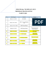 Jadwal Bias DT TD 2021