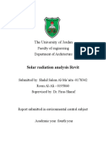 Solar Radiation Analysis Revit