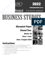 GR 11 Business R2 Olympiad Paper 2022