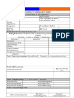 Candidate Assessment Form