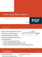 5-1 Analisa Struktur Balok Sederhana