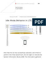 Idle Mode Behavior in LTE - Part 2 - Radio Frequency Optimization Notes