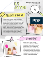 Monthly News Letter Templates